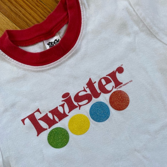 Vintage 90’s Twister Hasbro Ringer T-Shirt - Picture 2 of 5